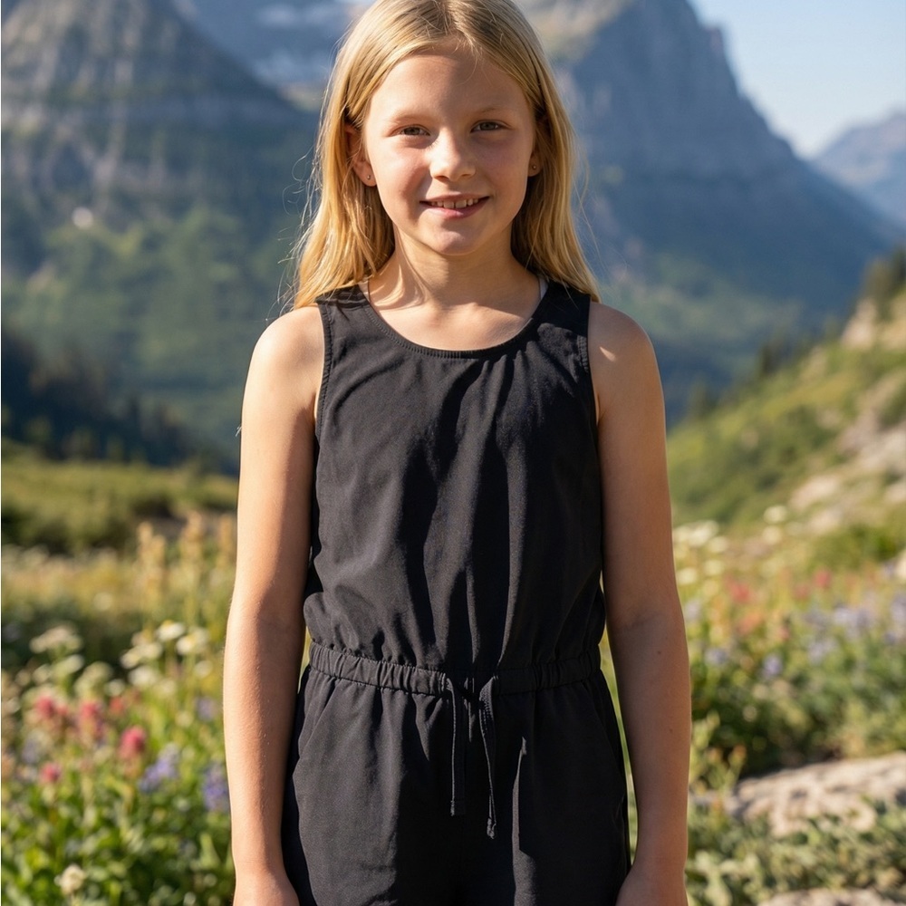 Kids Black Sleeveless Romper - Brand:All In Motion​​